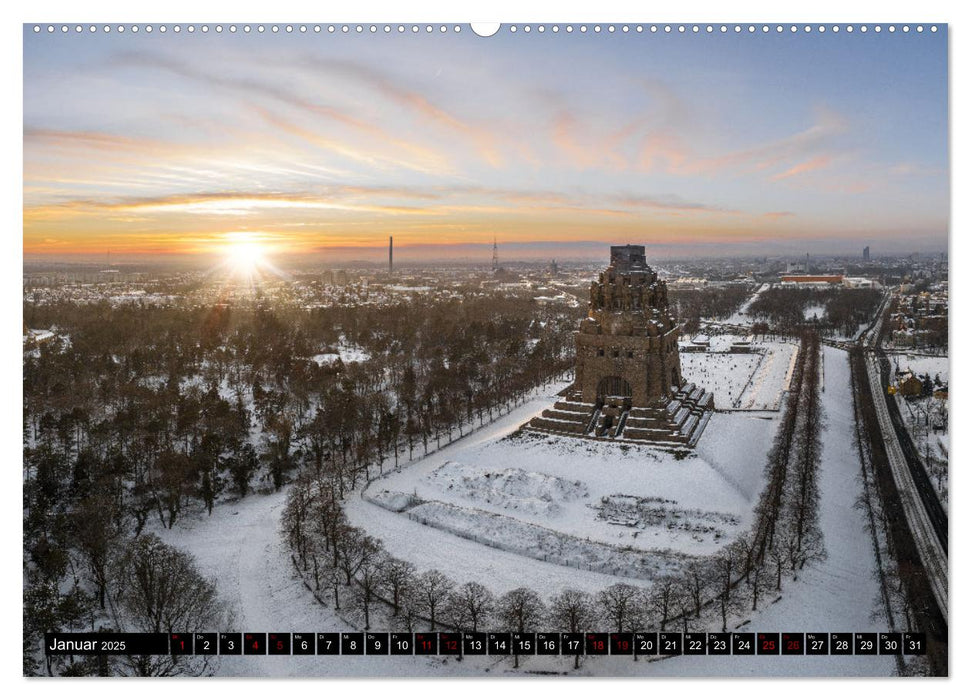 Leipzig von Oben 2025 (CALVENDO Premium Wandkalender 2025)