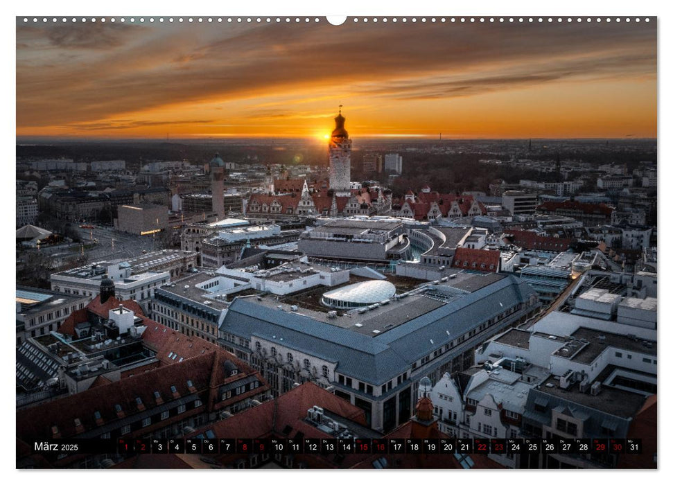 Leipzig von Oben 2025 (CALVENDO Premium Wandkalender 2025)