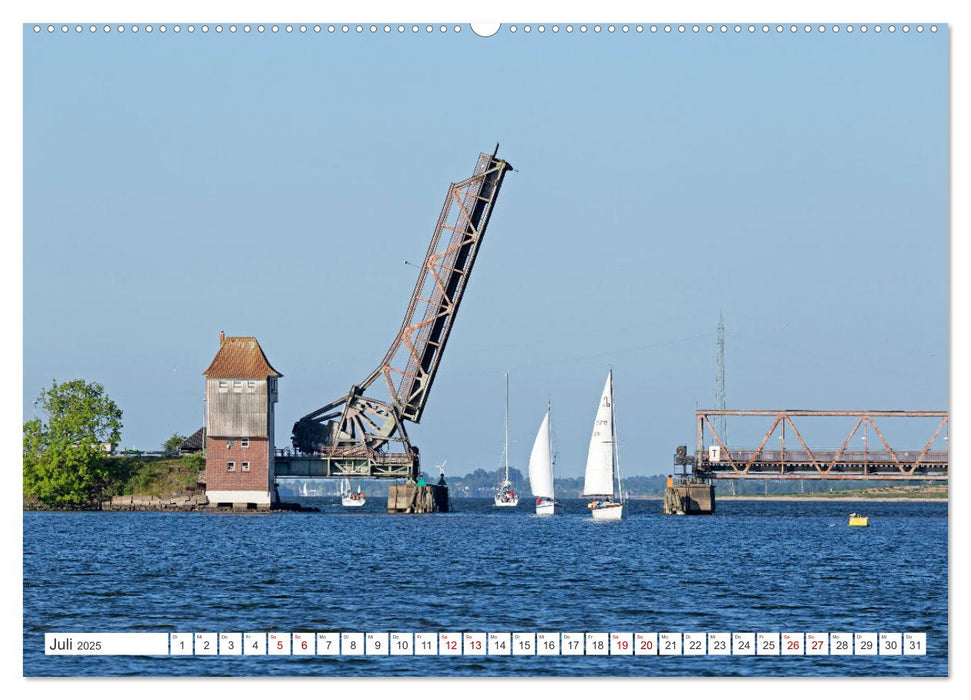 Die Schlei - Segelrevier und Naturpark (CALVENDO Premium Wandkalender 2025)