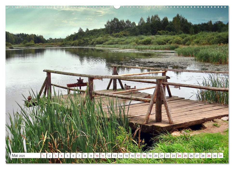 Das Puschkin-Dorf - Freilichtmuseum Bugrowo (CALVENDO Premium Wandkalender 2025)