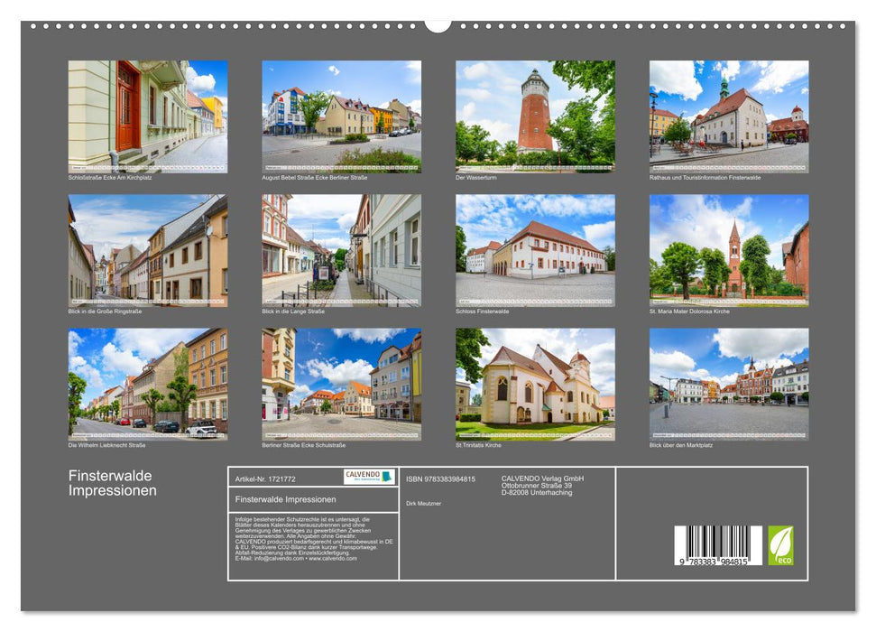 Finsterwalde Impressionen (CALVENDO Premium Wandkalender 2025)