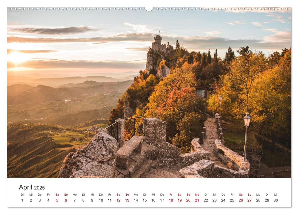 San Marino - Eine Reise in den wunderschönen Zwergstaat. (CALVENDO Premium Wandkalender 2025)