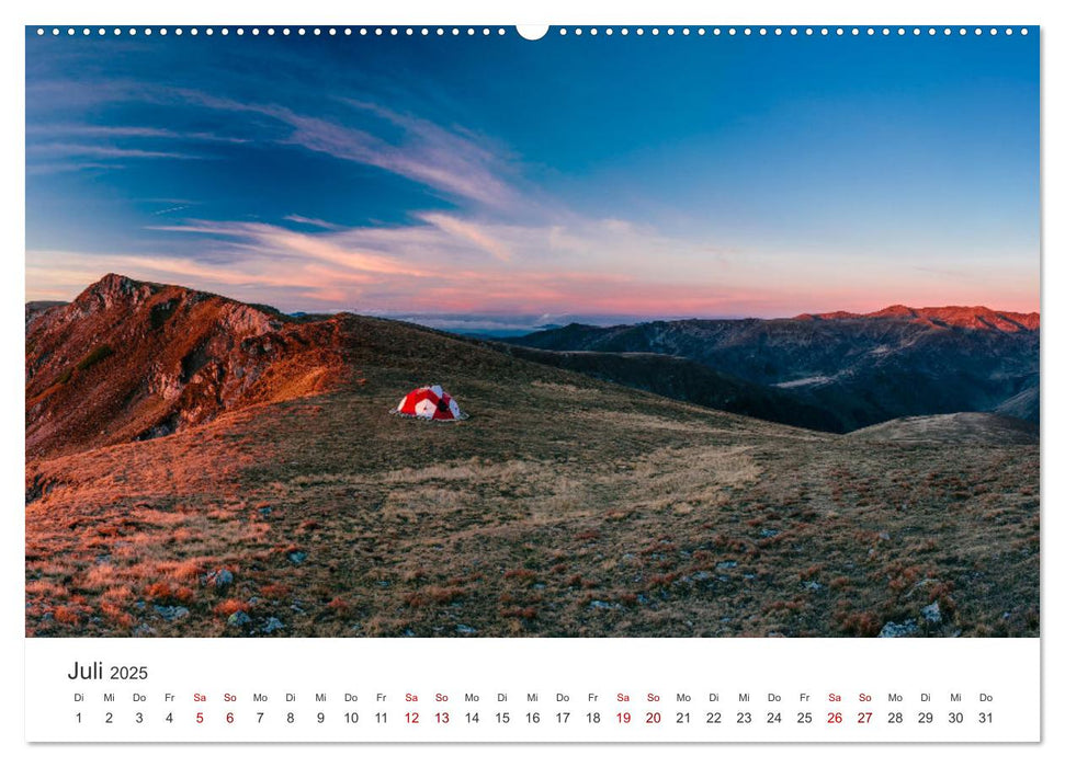 Camping - Einfach raus in die Natur! (CALVENDO Premium Wandkalender 2025)