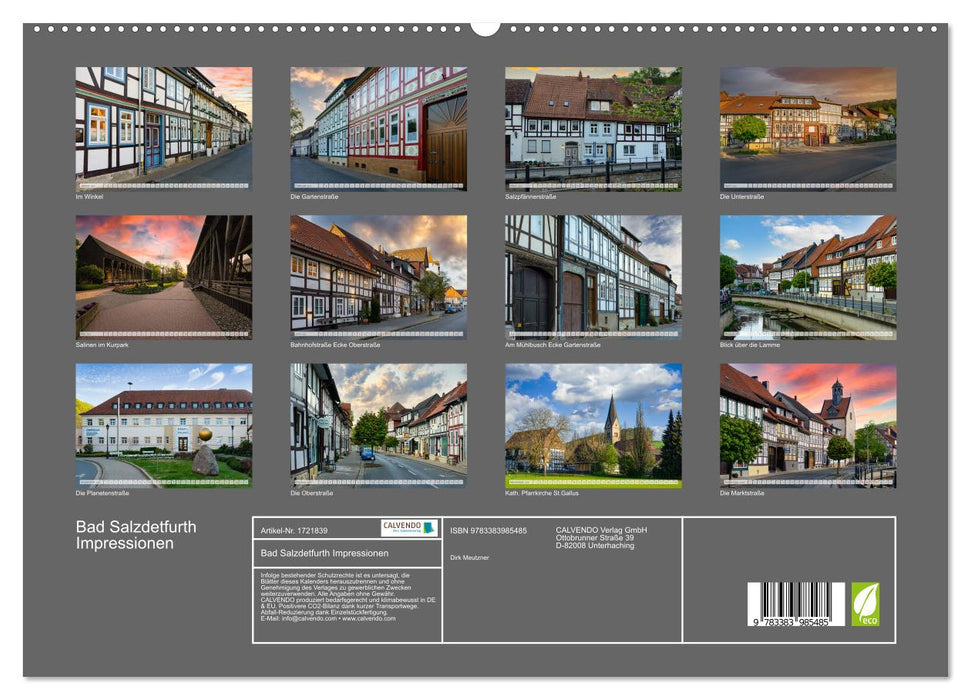 Bad Salzdetfurth Impressionen (CALVENDO Premium Wandkalender 2025)