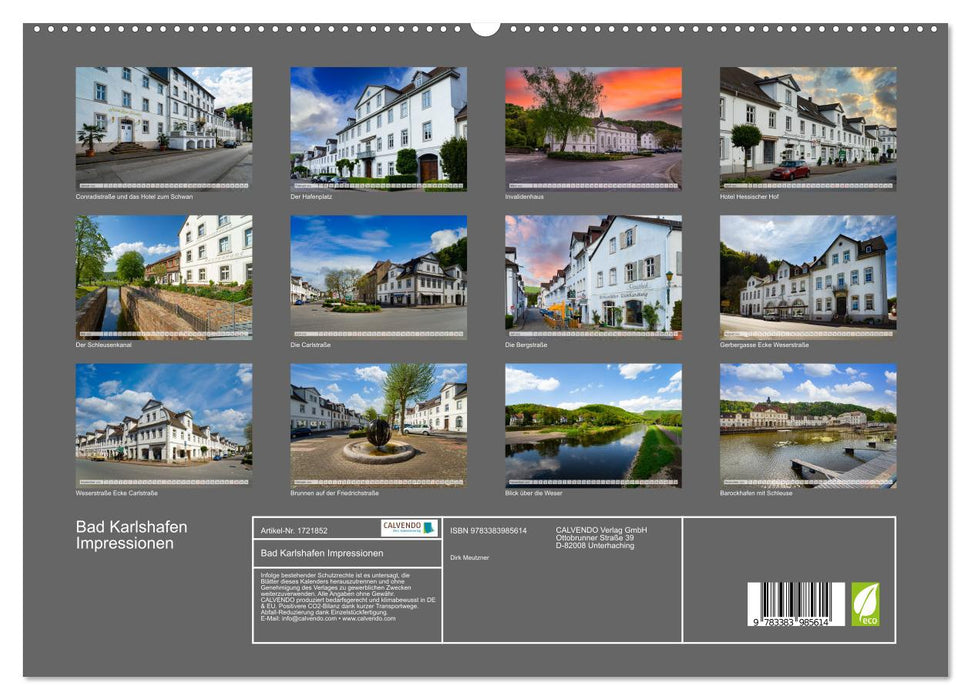 Bad Karlshafen Impressionen (CALVENDO Premium Wandkalender 2025)