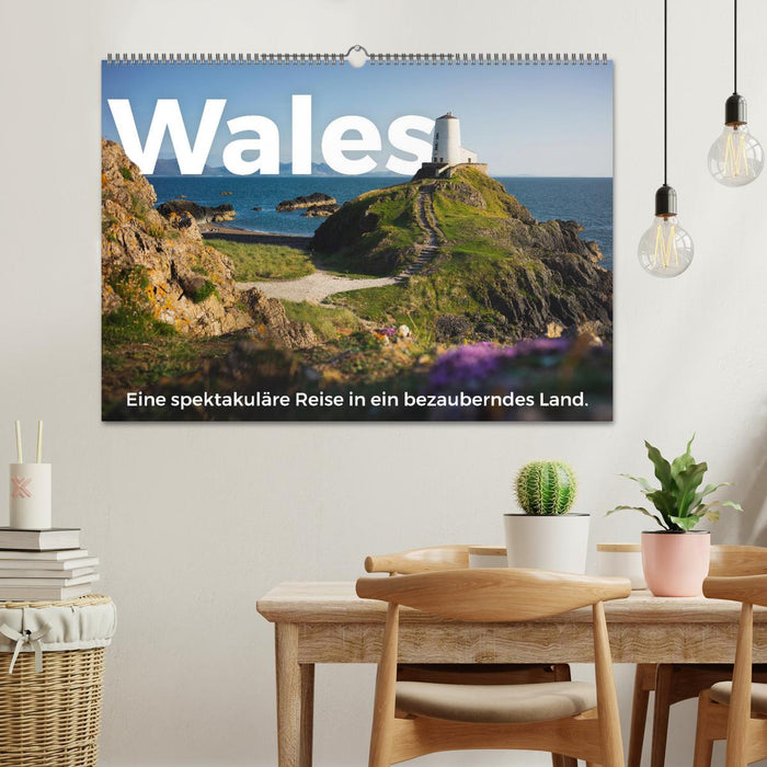 Wales - Eine spektakuläre Reise in ein bezauberndes Land. (CALVENDO Wandkalender 2025)