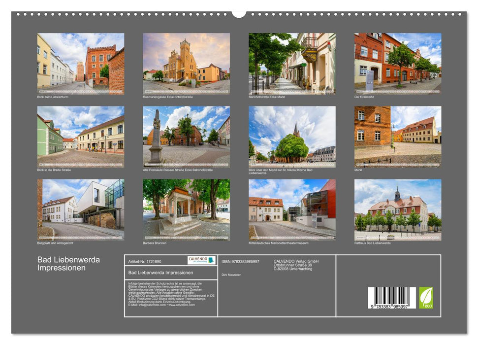 Bad Liebenwerda Impressionen (CALVENDO Premium Wandkalender 2025)