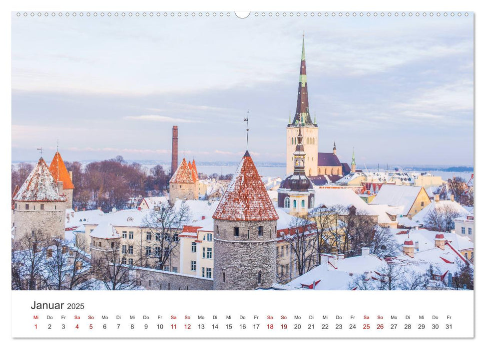 Tallinn - Eine Reise in die Hauptstadt Estlands. (CALVENDO Wandkalender 2025)