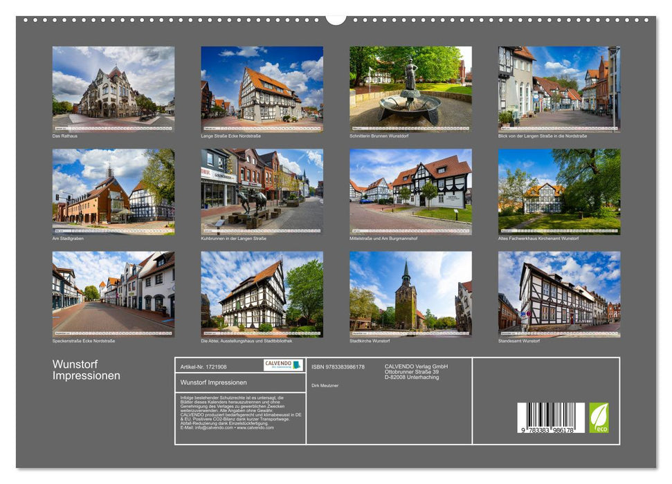 Wunstorf Impressionen (CALVENDO Premium Wandkalender 2025)