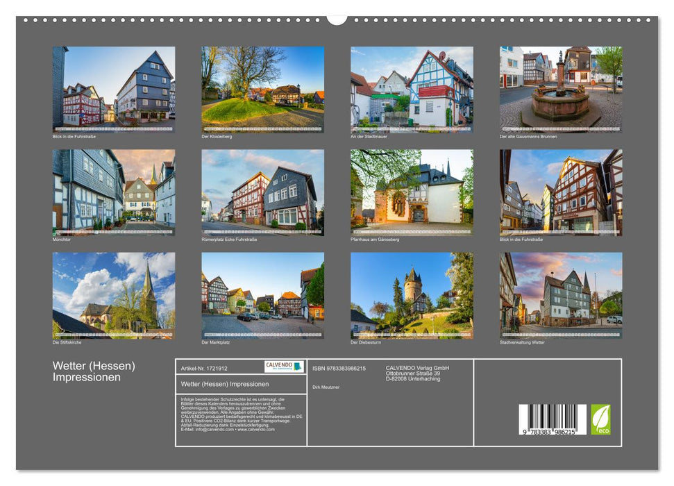 Wetter (Hessen) Impressionen (CALVENDO Premium Wandkalender 2025)