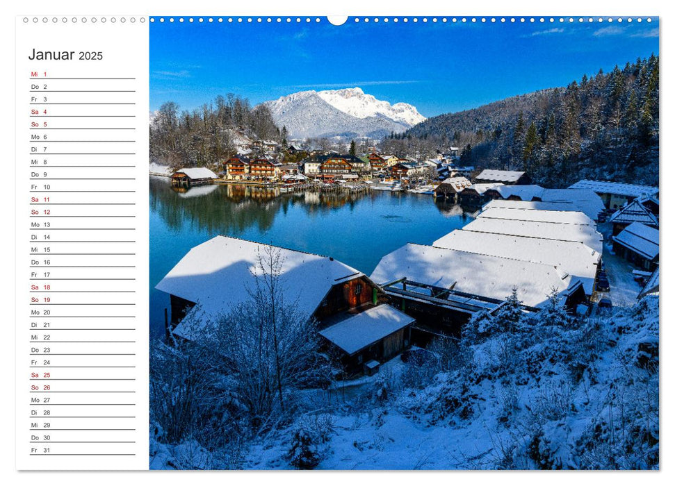 Berchtesgadener Land im Wechsel der Jahreszeiten (CALVENDO Wandkalender 2025)