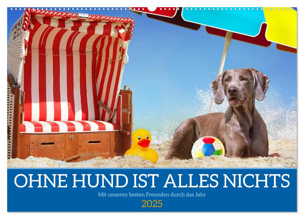 Ohne Hund ist alles nichts - Mit unseren besten Freunden durch das Jahr (CALVENDO Wandkalender 2025)