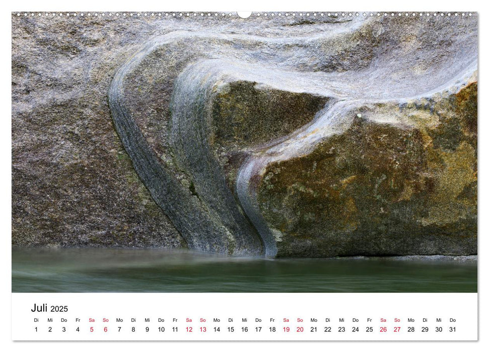 Farben und Formen der Verzasca (CALVENDO Premium Wandkalender 2025)