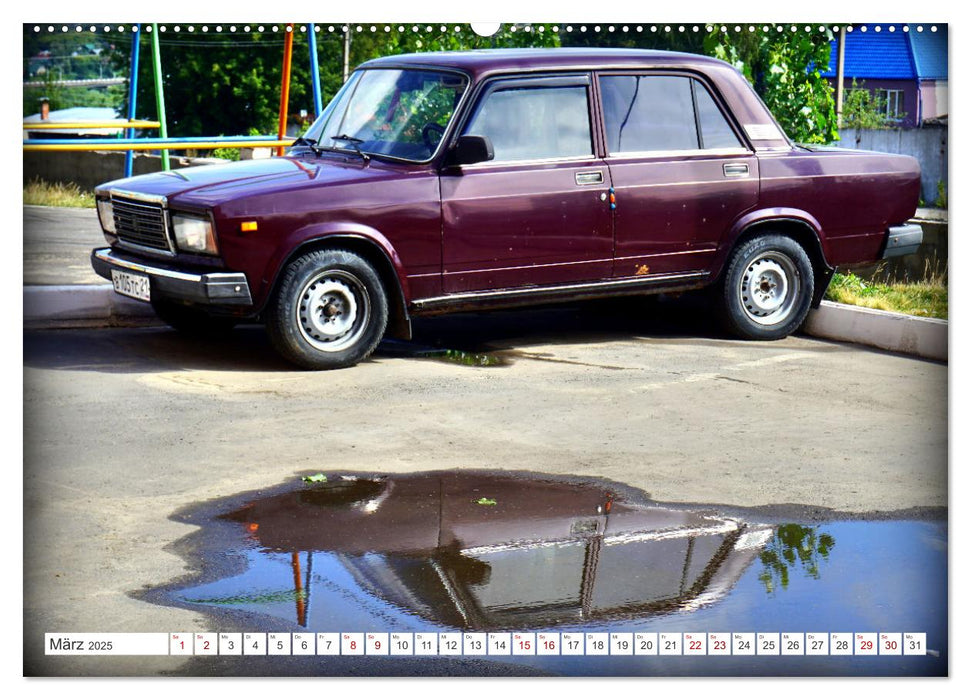 IM LADA-LOOK - Oldtimer und Newtimer in Russland (CALVENDO Premium Wandkalender 2025)