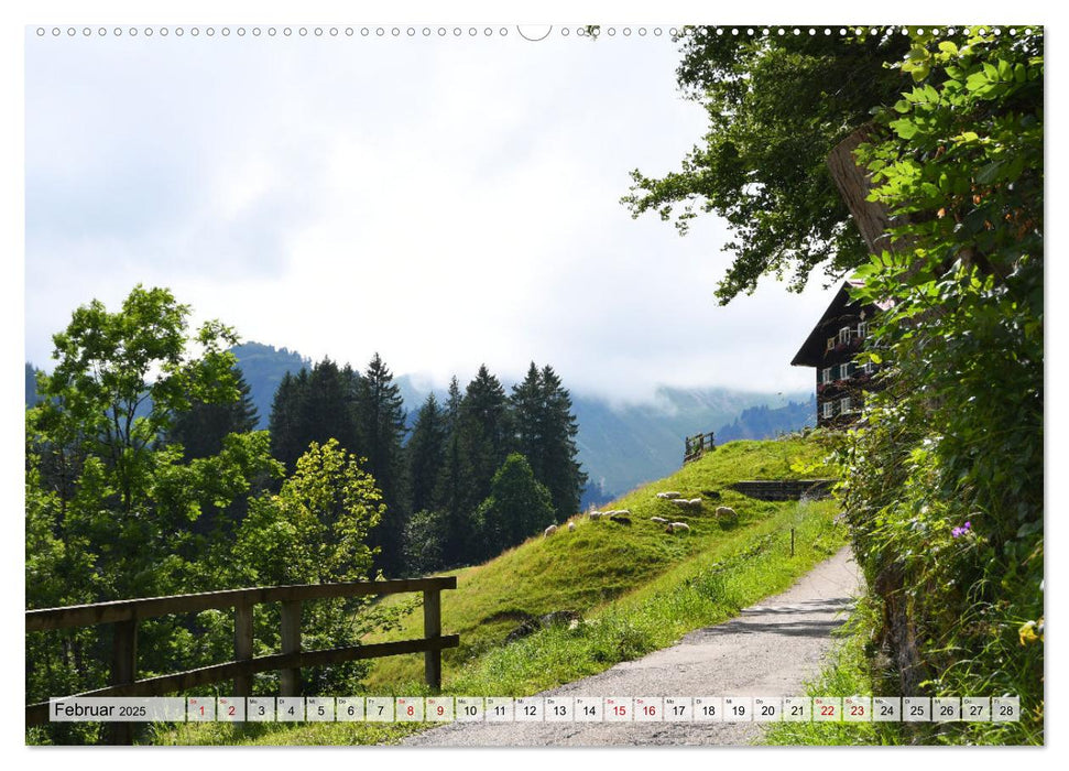 Kleines Walsertal - Das Kleinwalsertal in Vorarlberg (CALVENDO Wandkalender 2025)