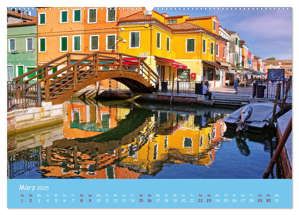 Bunt Bunter Burano (CALVENDO Premium Wandkalender 2025)