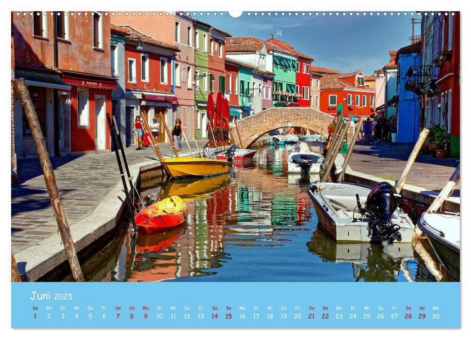 Bunt Bunter Burano (CALVENDO Premium Wandkalender 2025)