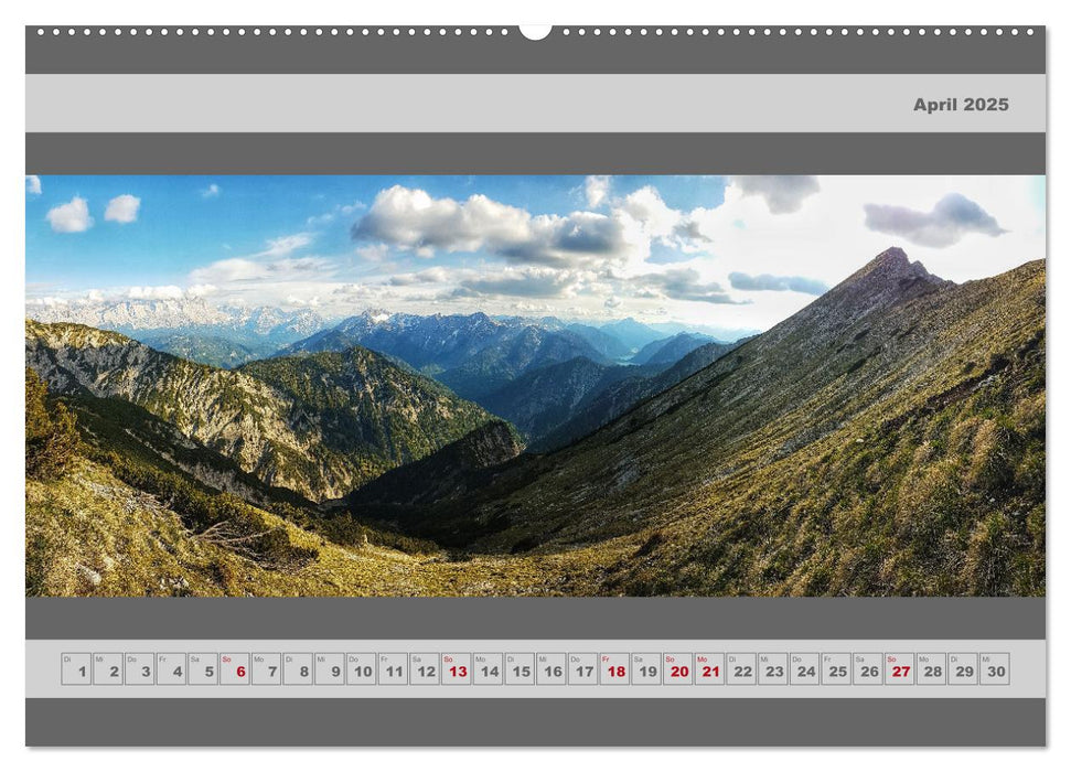 Panorama Alpen (CALVENDO Premium Wandkalender 2025)