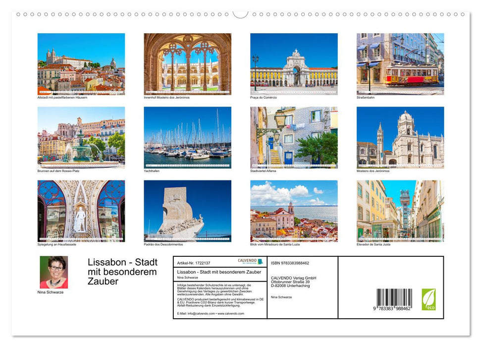 Lissabon - Stadt mit besonderem Zauber (CALVENDO Premium Wandkalender 2025)