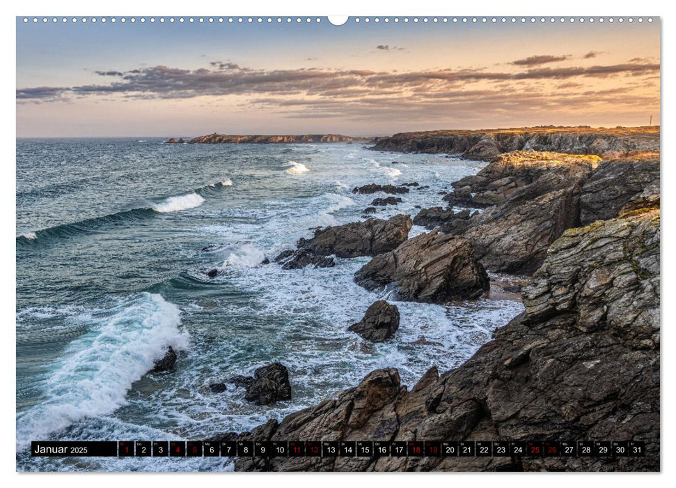 Côte Sauvage - Die wilde Küste der Bretagne (CALVENDO Premium Wandkalender 2025)