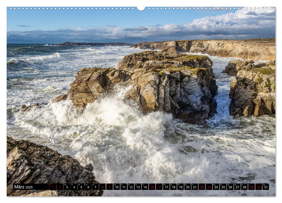 Côte Sauvage - Die wilde Küste der Bretagne (CALVENDO Premium Wandkalender 2025)