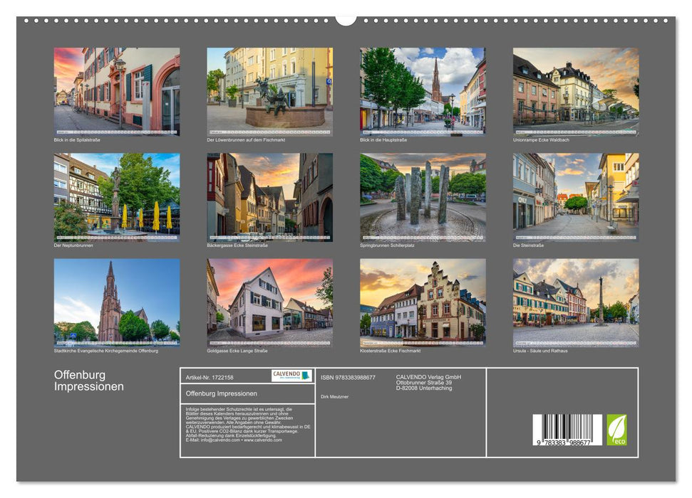 Offenburg Impressionen (CALVENDO Wandkalender 2025)