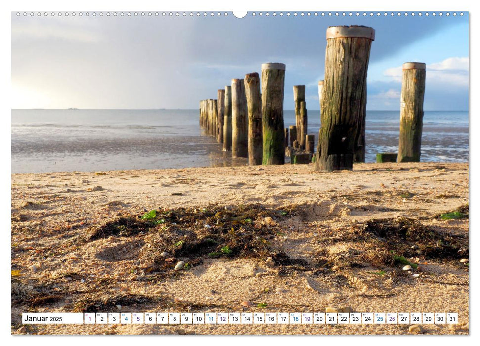 Föhr - Wasser Landschaft Wind und Meer (CALVENDO Premium Wandkalender 2025)