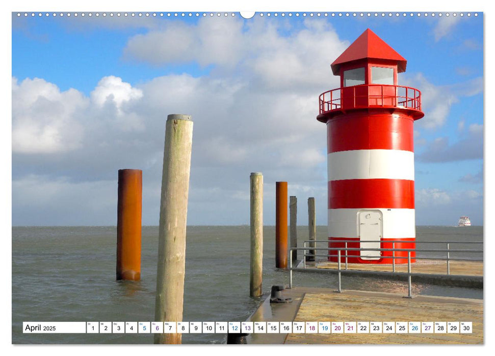 Föhr - Wasser Landschaft Wind und Meer (CALVENDO Premium Wandkalender 2025)