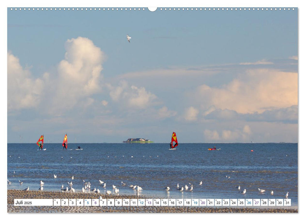 Föhr - Wasser Landschaft Wind und Meer (CALVENDO Premium Wandkalender 2025)