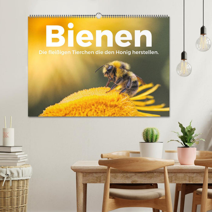 Bienen - Die fleißigen Tierchen die den Honig herstellen. (CALVENDO Wandkalender 2025)