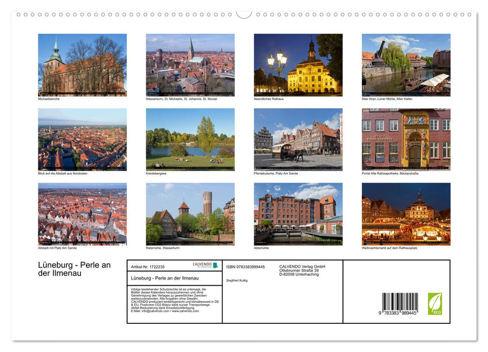 Lüneburg - Perle an der Ilmenau (CALVENDO Premium Wandkalender 2025)