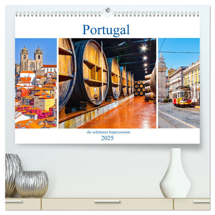 Portugal - die schönsten Impressionen (CALVENDO Premium Wandkalender 2025)