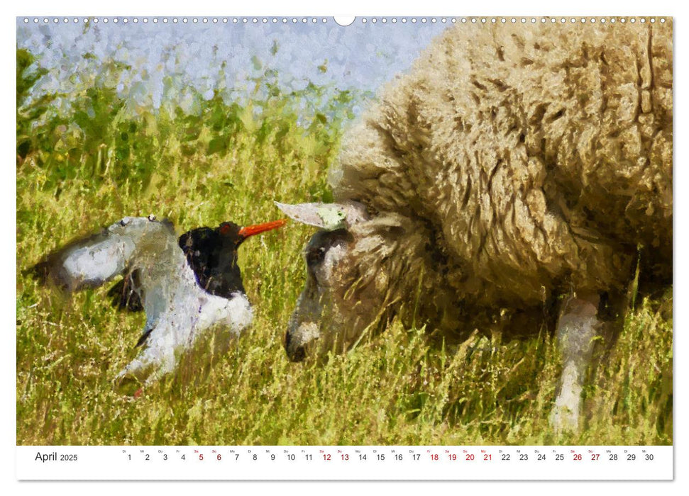 Nordseeinsel Helgoland - Ansichten der Insel in Acryl (CALVENDO Wandkalender 2025)