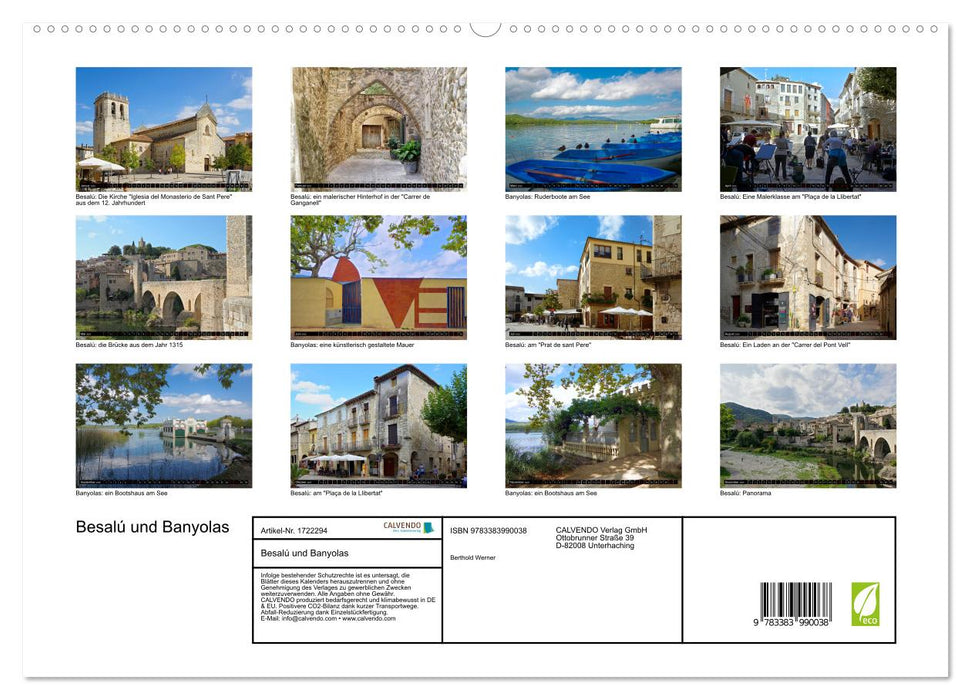 Besalú und Banyolas (CALVENDO Premium Wandkalender 2025)