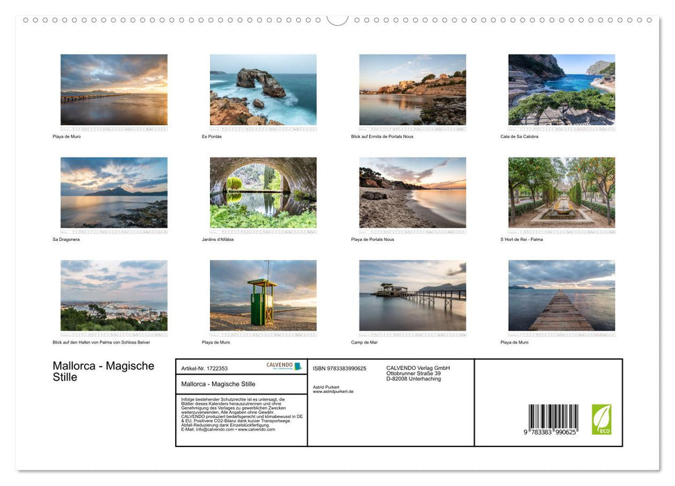 Mallorca - Magische Stille (CALVENDO Premium Wandkalender 2025)