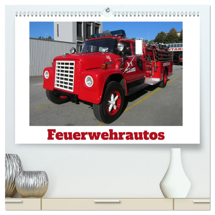 Feuerwehrautos (CALVENDO Premium Wandkalender 2025)