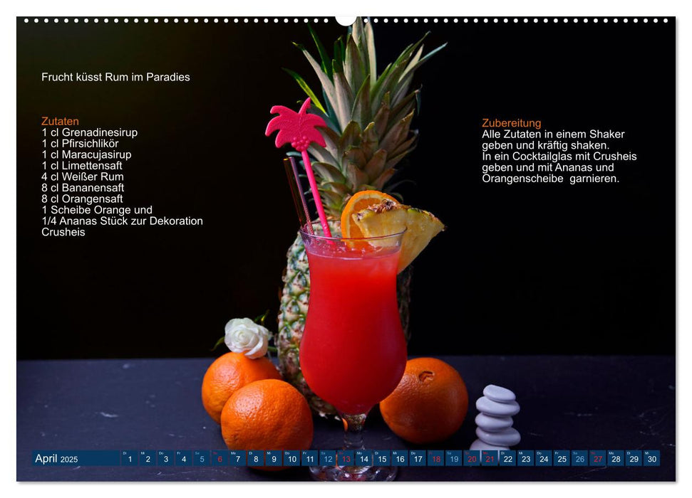 Faszination Rum Cocktails (CALVENDO Premium Wandkalender 2025)