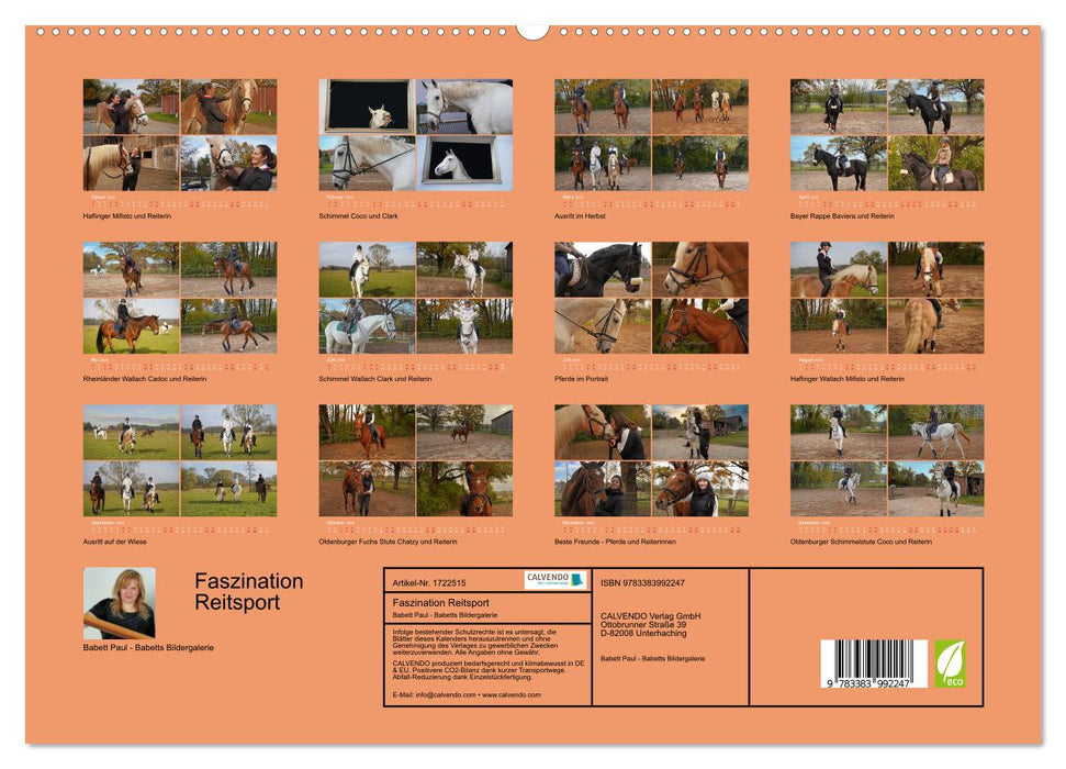 Faszination Reitsport (CALVENDO Wandkalender 2025)