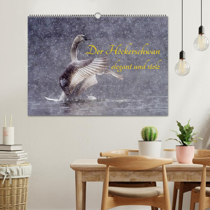 Der Höckerschwan elegant und stolz (CALVENDO Wandkalender 2025)