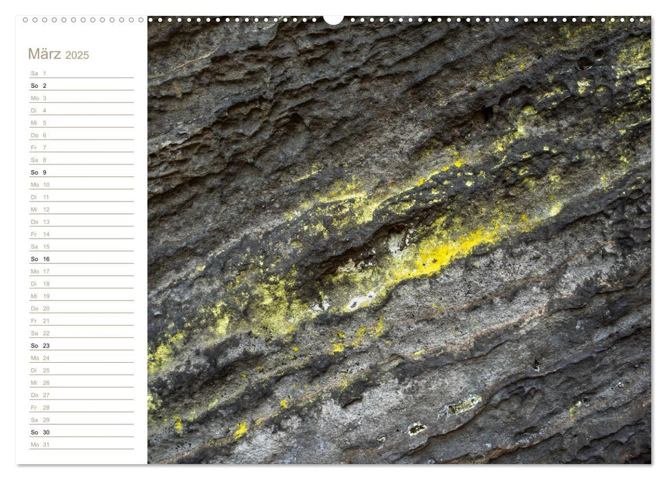 Naturkunstwerke - Strukturwelten (CALVENDO Wandkalender 2025)