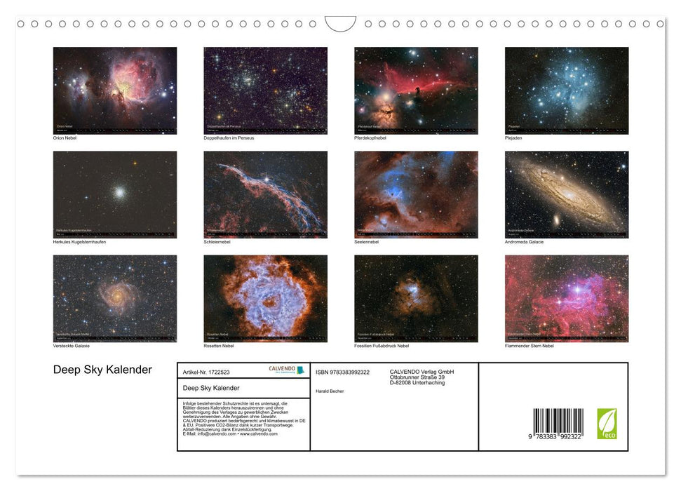 Deep Sky Kalender (CALVENDO Wandkalender 2025)