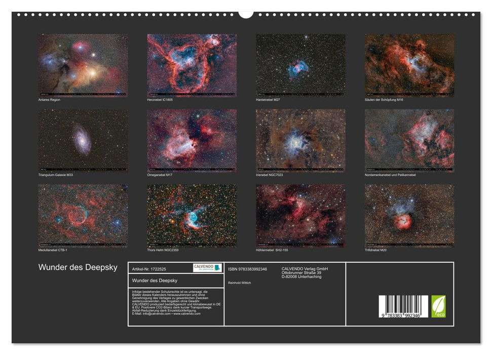 Wunder des Deepsky (CALVENDO Premium Wandkalender 2025)