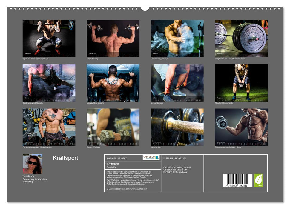 Kraftsport (CALVENDO Premium Wandkalender 2025)