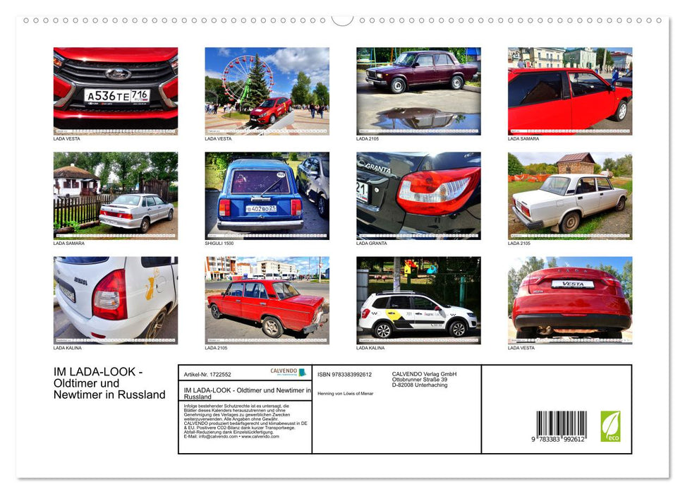 IM LADA-LOOK - Oldtimer und Newtimer in Russland (CALVENDO Wandkalender 2025)