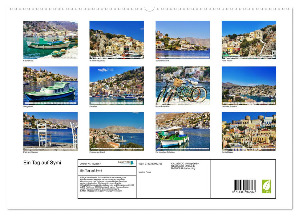 Ein Tag auf Symi (CALVENDO Premium Wandkalender 2025)