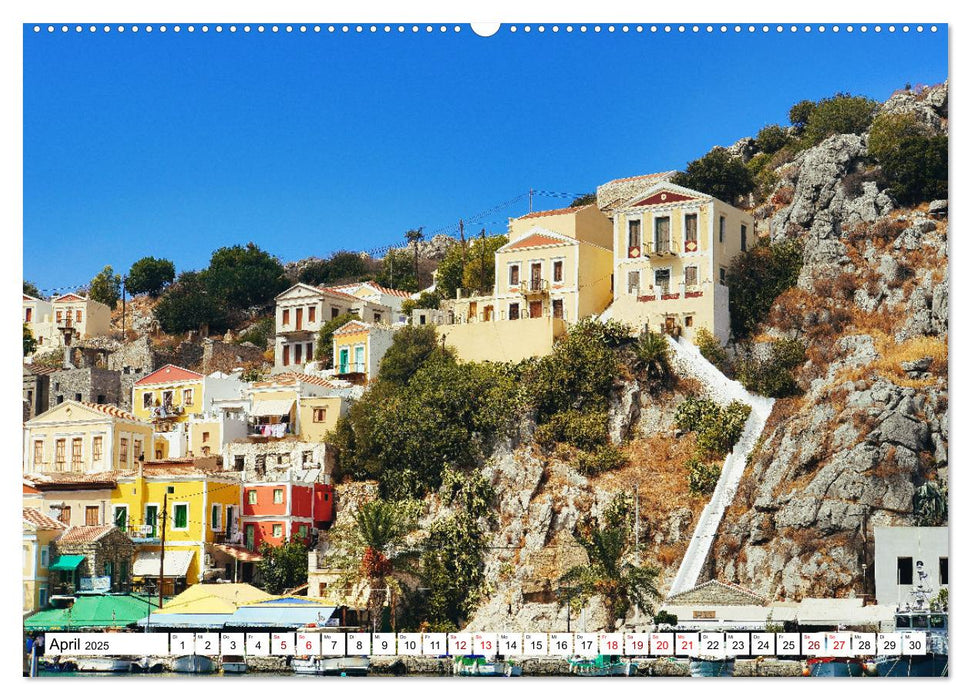 Ein Tag auf Symi (CALVENDO Premium Wandkalender 2025)