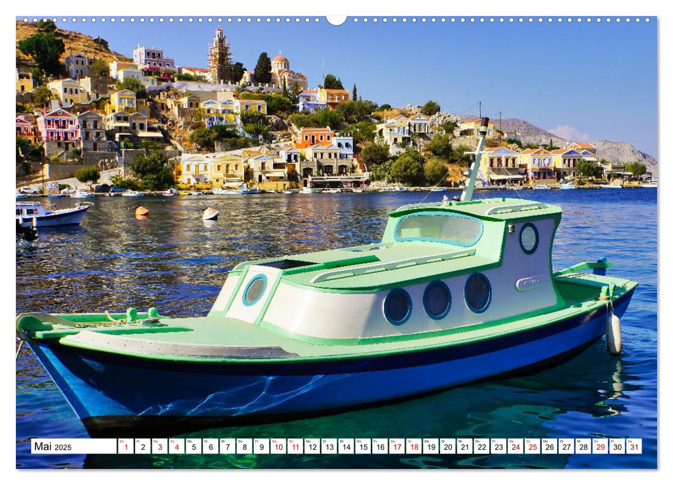 Ein Tag auf Symi (CALVENDO Premium Wandkalender 2025)