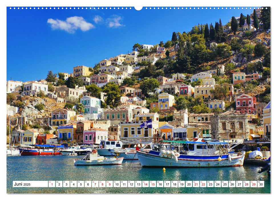 Ein Tag auf Symi (CALVENDO Premium Wandkalender 2025)