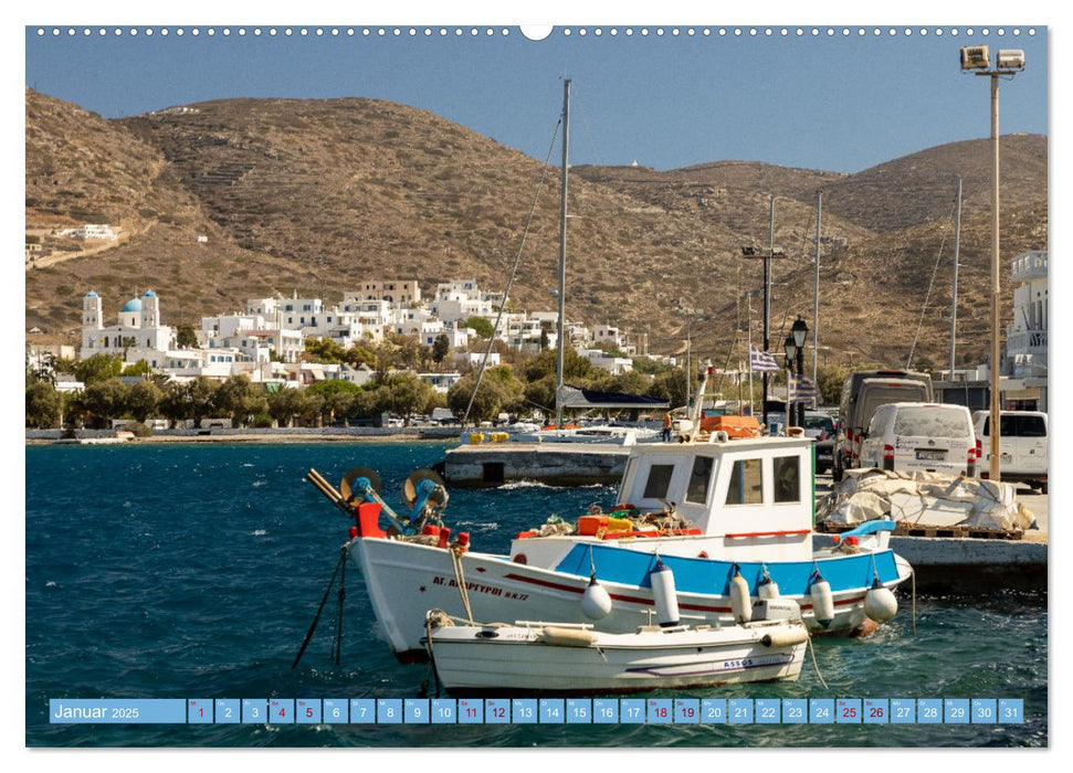 Amorgos - Kykladenimpressionen (CALVENDO Premium Wandkalender 2025)