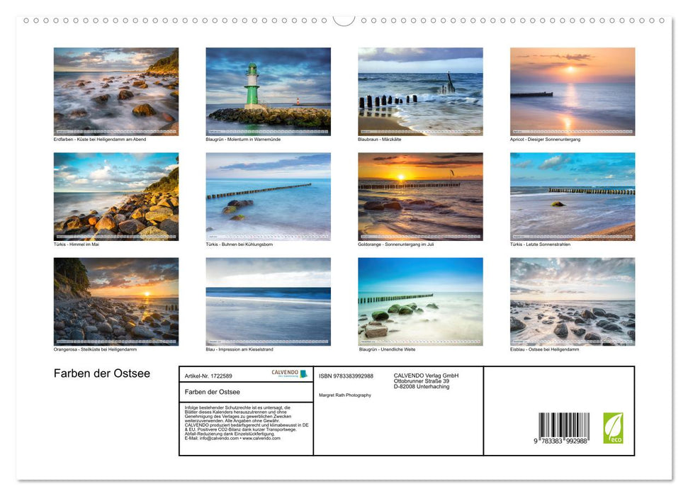 Farben der Ostsee (CALVENDO Premium Wandkalender 2025)